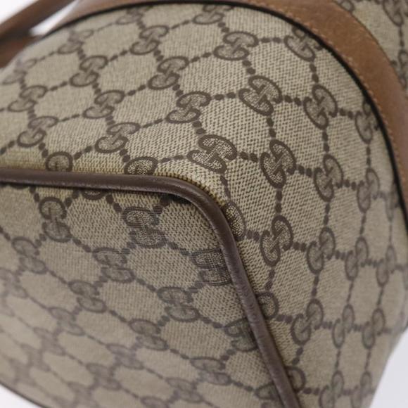 GUCCI GG Supreme Web Sherry Line Bag PVC Beige Red Green 39 02 007 Auth mr1490 - Picture 9 of 16